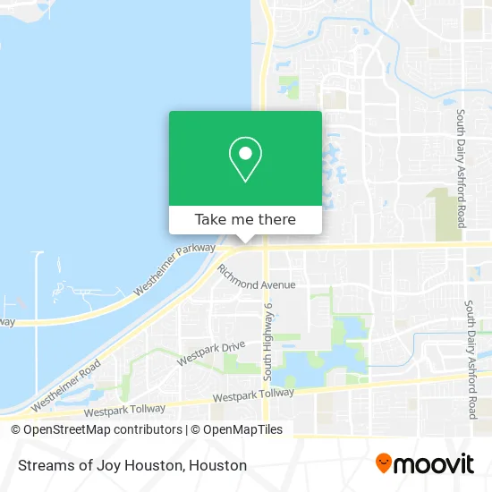 Streams of Joy Houston map