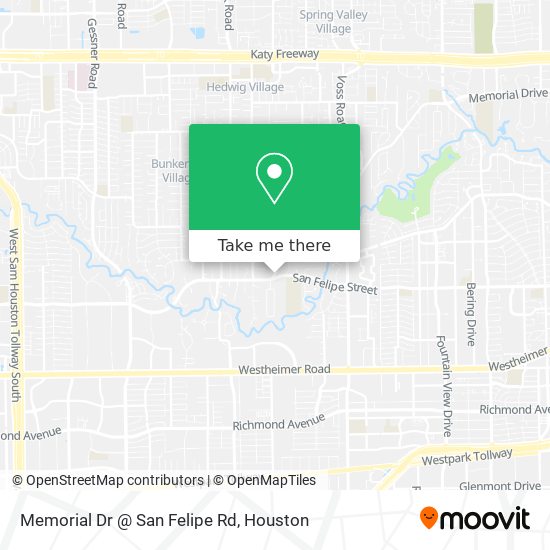 Memorial Dr @ San Felipe Rd map