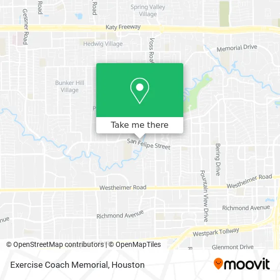 Exercise Coach Memorial map