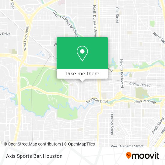 Axis Sports Bar map