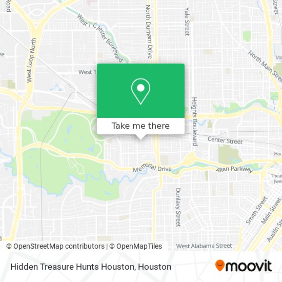 Hidden Treasure Hunts Houston map
