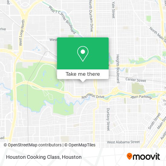 Houston Cooking Class map