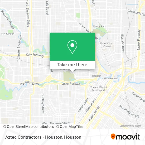 Aztec Contractors - Houston map