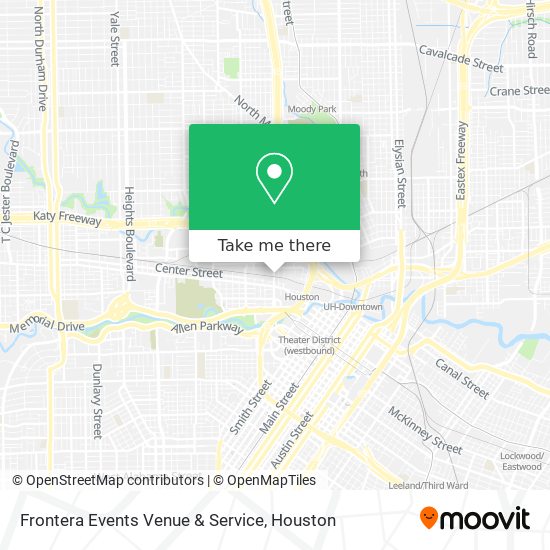 Frontera Events Venue & Service map