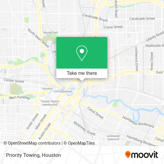 Priority Towing map