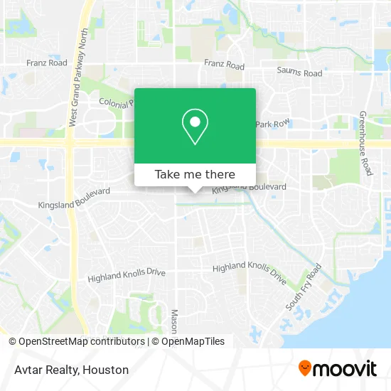 Avtar Realty map