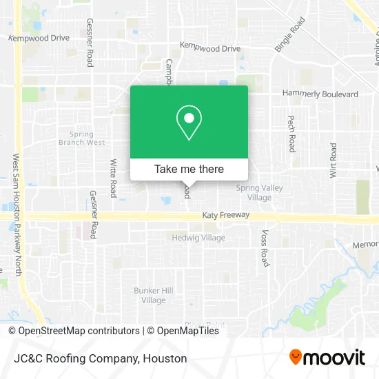 Mapa de JC&C Roofing Company