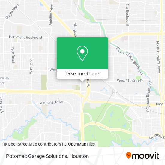 Potomac Garage Solutions map