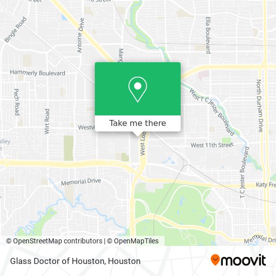 Glass Doctor of Houston map