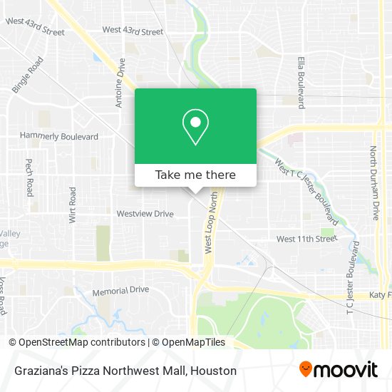 Graziana's Pizza Northwest Mall map