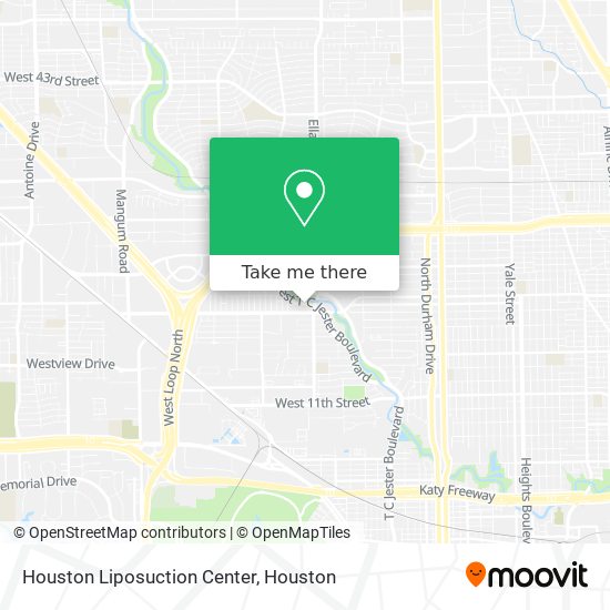 Houston Liposuction Center map