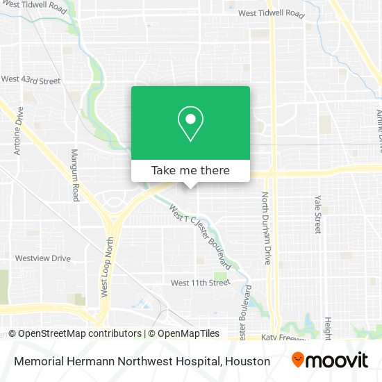 Memorial Hermann Northwest Hospital map