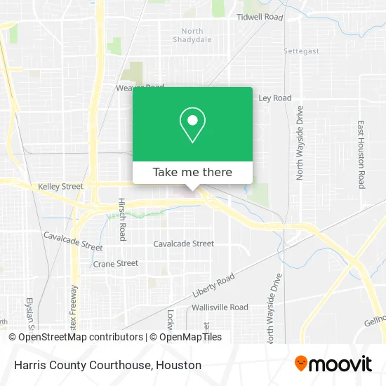 Harris County Courthouse map
