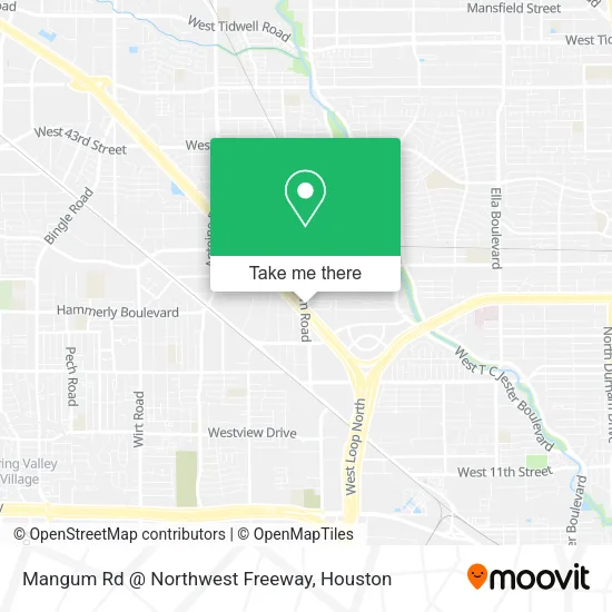 Mangum Rd @ Northwest Freeway map