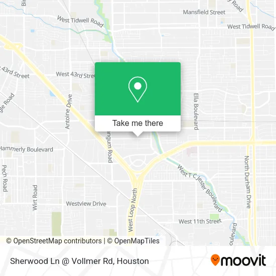 Sherwood Ln @ Vollmer Rd map