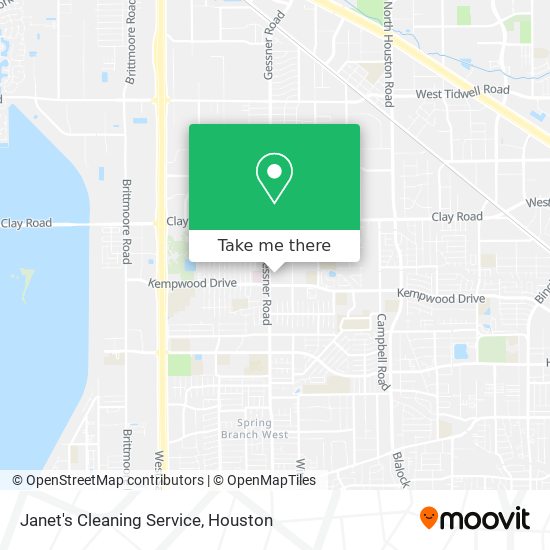 Janet's Cleaning Service map