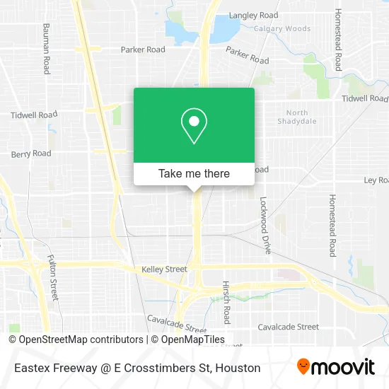 Eastex Freeway @ E Crosstimbers St map