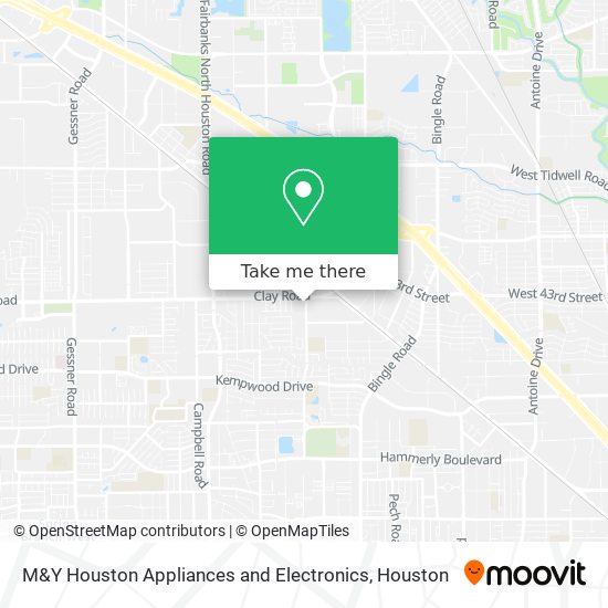 M&Y Houston Appliances and Electronics map