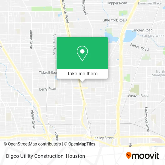 Digco Utility Construction map