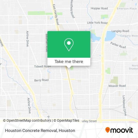Mapa de Houston Concrete Removal