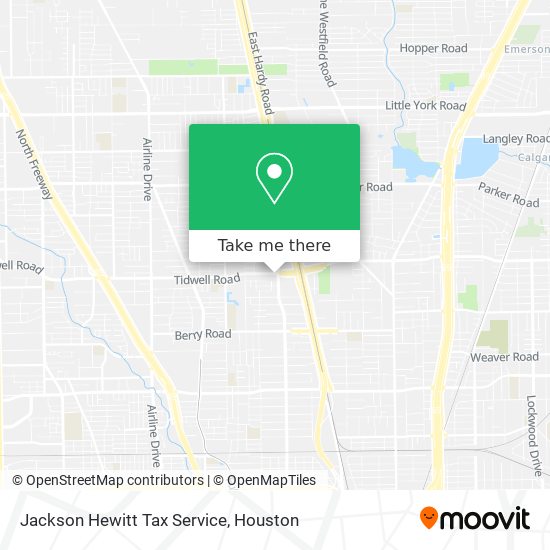 Jackson Hewitt Tax Service map