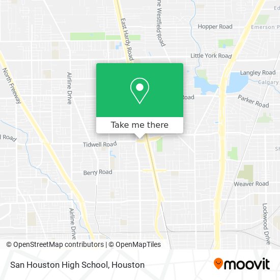 Mapa de San Houston High School