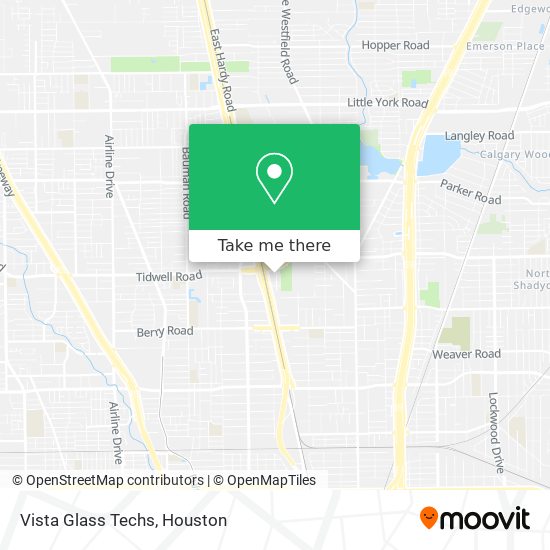 Vista Glass Techs map