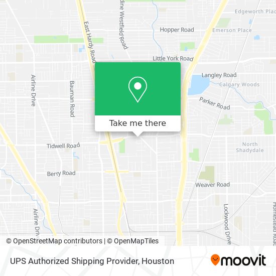 Mapa de UPS Authorized Shipping Provider