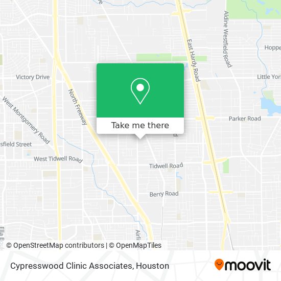 Cypresswood Clinic Associates map