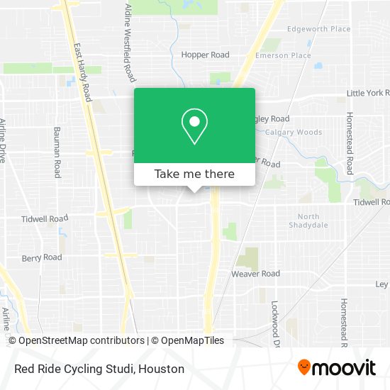 Mapa de Red Ride Cycling Studi