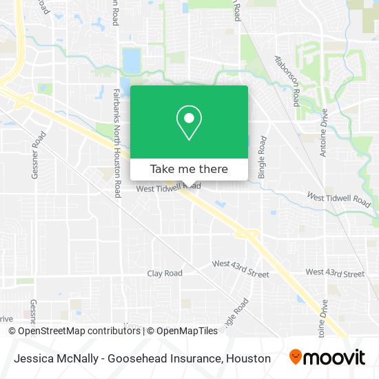 Mapa de Jessica McNally - Goosehead Insurance