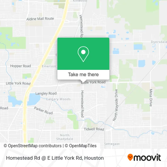 Mapa de Homestead Rd @ E Little York Rd