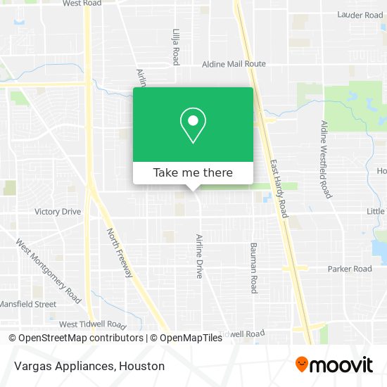 Vargas Appliances map