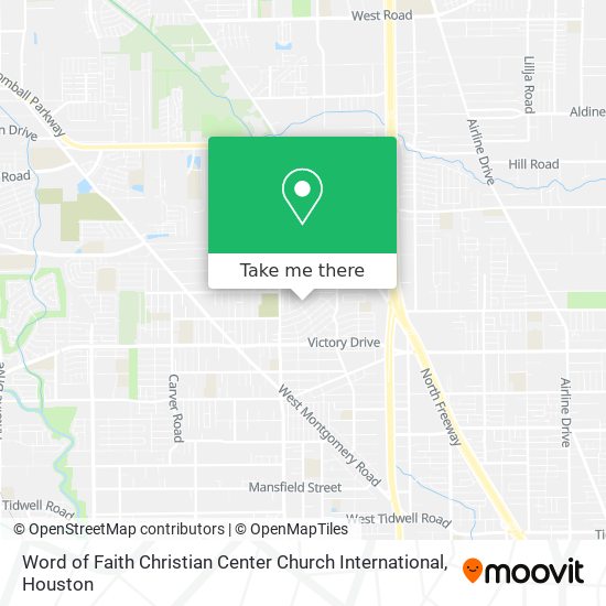 Mapa de Word of Faith Christian Center Church International