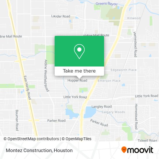 Montez Construction map
