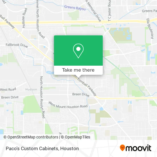 Paco's Custom Cabinets map