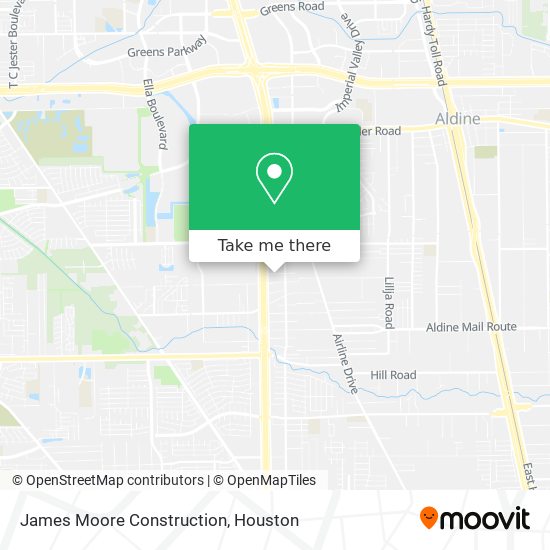 Mapa de James Moore Construction