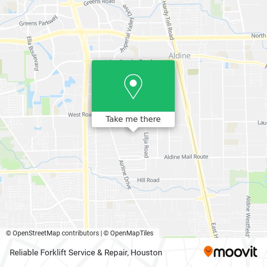 Reliable Forklift Service & Repair map