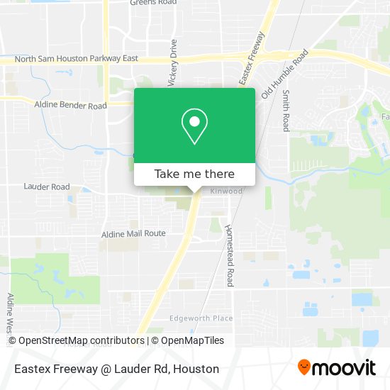 Eastex Freeway @ Lauder Rd map