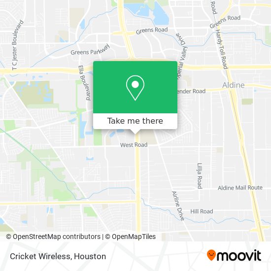 Mapa de Cricket Wireless