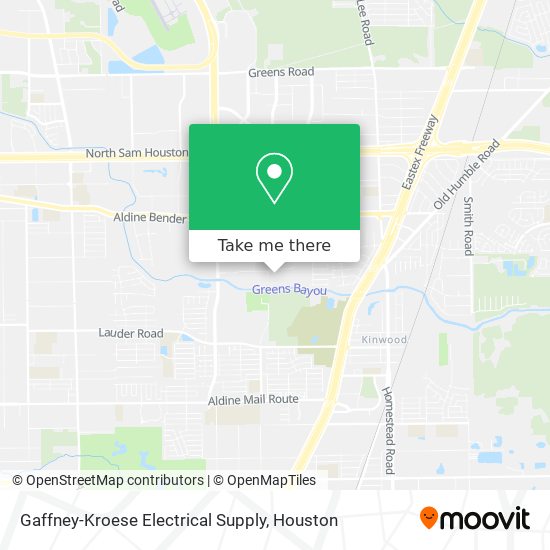 Gaffney-Kroese Electrical Supply map