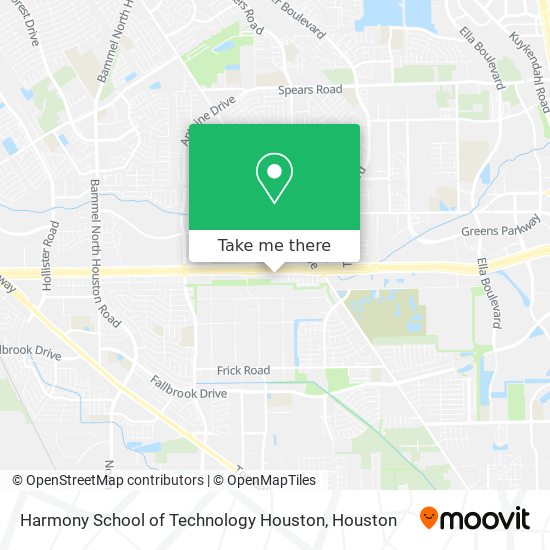 Harmony School of Technology Houston map