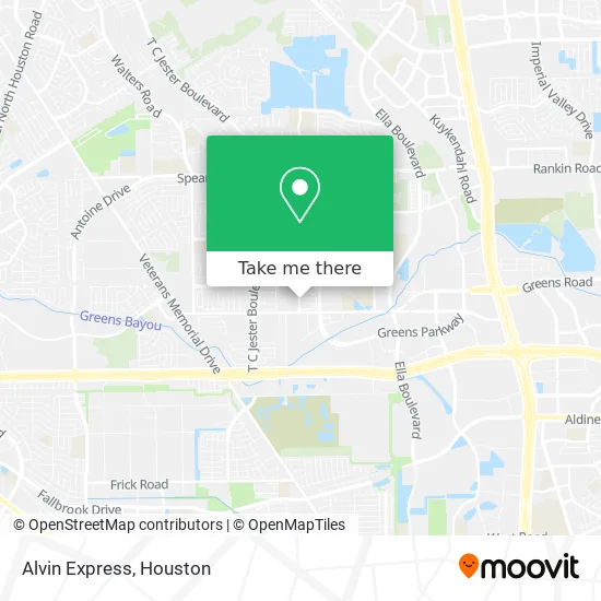 Mapa de Alvin Express