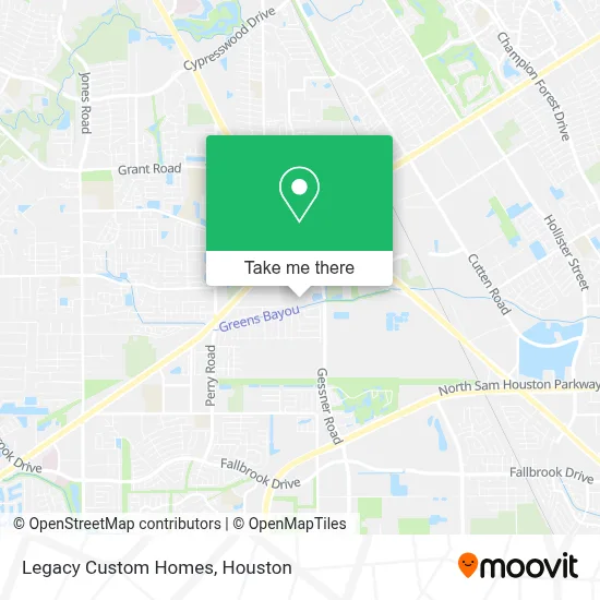 Legacy Custom Homes map