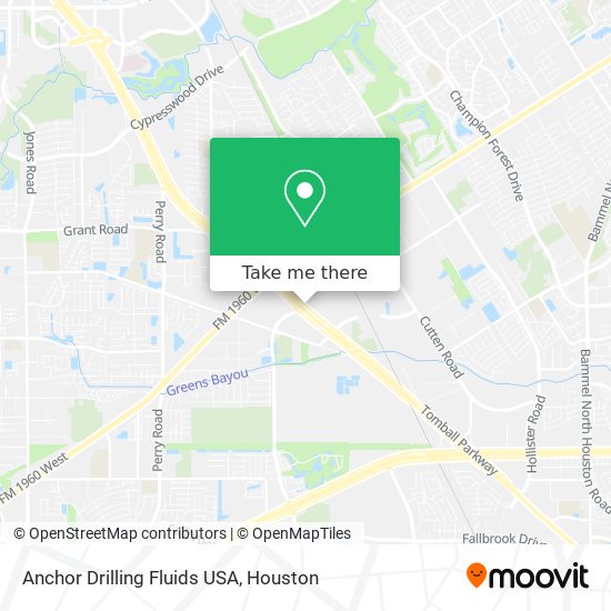 Mapa de Anchor Drilling Fluids USA