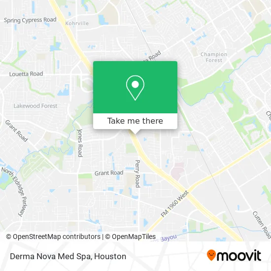 Mapa de Derma Nova Med Spa