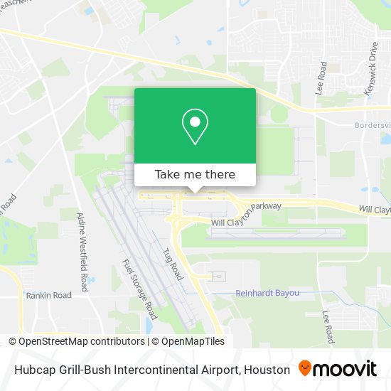 Mapa de Hubcap Grill-Bush Intercontinental Airport