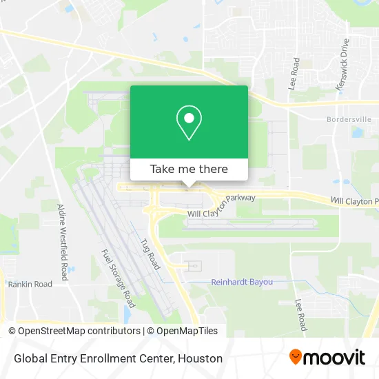 Mapa de Global Entry Enrollment Center