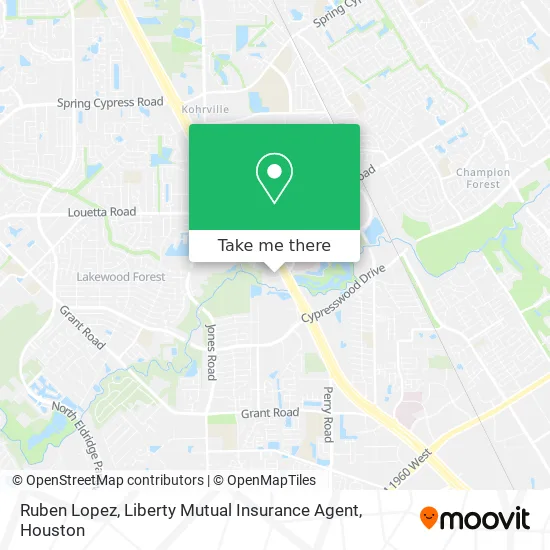 Ruben Lopez, Liberty Mutual Insurance Agent map