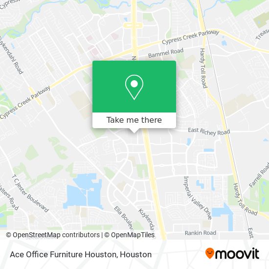 Ace Office Furniture Houston map